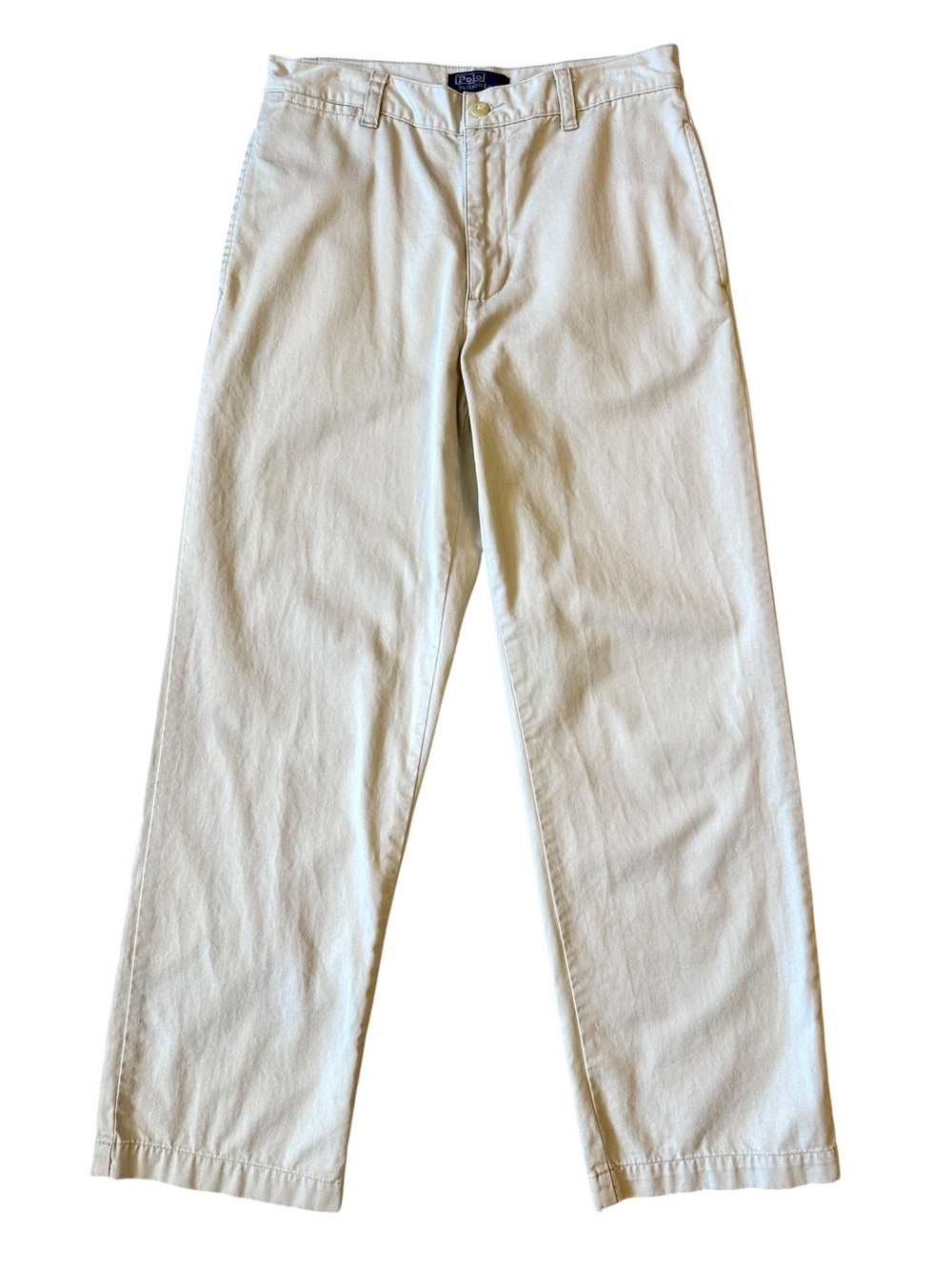 Polo Ralph Lauren Chino Pants Stone Khaki Cropped Mid Rise Vintage Women’s 12